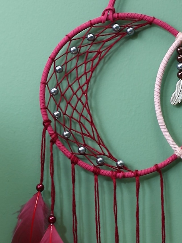 DREAMCATCHER ローブ Amazon.com: Holmgren Pink Red Moon Dream Catchers - Double